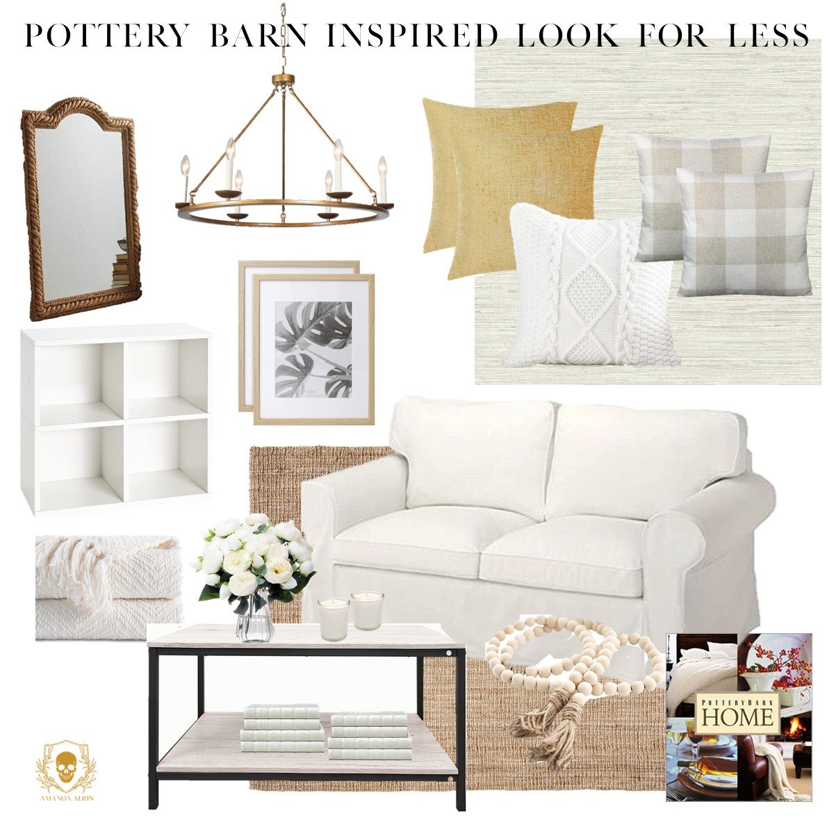 Amanda Aerin - POTTERY BARN INSPIRED LOOK FOR LESS
